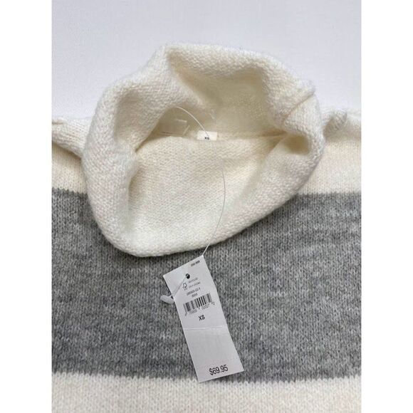 ‎GAP Turtleneck Stripe Sweater Top XS NEW - Picture 5 of 9